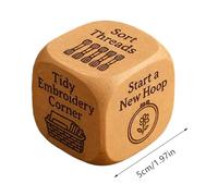 Mihauuke Dés de Broderie | Outil de Fait Main à 6 Faces - Dés de Décision Pratiques pour Brodeur - pour Le Tricot, Les, Les Brodeuses Et Les