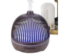 Mihauuke Diffuseur d'Huile,Humidificateur Ultrasonique Brume Fraîche à Minuterie avec Finition Bois - 550ml Brume Ultrasonique Rafraîchisseur pour Maison Chambre Bébé Hôtel Voiture Bureau