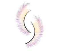 Mihauuke Grappes de Cils Colorés - Faux Cils Éclatants | Fournitures de Maquillage des Yeux Réutilisables pour Débutants Soirées Mariage Halloween Cosplay Pride
