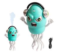 Mihauuke Jouet Poulpe Électrique, Capteur d'Obstacle Tentacules Animées, Pieuvre Musicale Lumineuse Rechargeable pour Jeu sur Le Ventre, Cadeau Anniversaire Garçons Filles Jeu de Ramper Parcours de