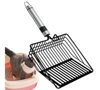 Mihauuke Kitten Metal Scooper, pelle à litière pour petits animaux de compagnie, pelle à litière antidérapante et résistante à l'abrasion