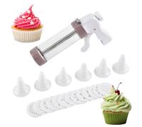 Mihauuke Machine À Biscuits | Appareil de Pâtisserie,Outil Multifonction pour Desserts avec 13 Disques et 6 Douilles pour Décoration de Gâteaux et pour Noël à la Maison