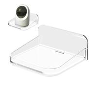 Mihauuke Petite Étagère Transparente,Étagère Murale Miniature | Support Flottant pour Caméra de Sécurité Installation sans Perçage pour Appartement Fenêtre Dortoir Locataire Salle de Bain | Bureau