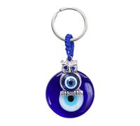 Mihauuke Porte-clés pour femmes, porte-clés porte-bonheur - Porte-clés yeux bleus,Porte-clés yeux bleus durables avec couleur vive et lisse pour porte-clés pendentif clé de voiture