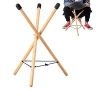 Mihauuke Support de handpan pour tambour en acier, trépied de support de handpan | Support de caisse claire en bois massif - Support de caisse claire Portable, support de caisse claire réglable en