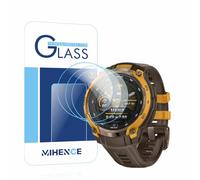 MIHENCE Lot de 3 protecteurs d'écran compatibles avec montre connectée Garmin Instinct Crossover AMOLED/AMOLED Édition tactique, film de protection en verre trempé 9H