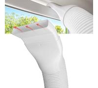 Mihimo Design AirConnect Flex - Raccord coudé à 45° pour tuyau d'évacuation de climatiseurs mobiles, passe-fenêtre universel, matériau robuste, adaptateur amovible