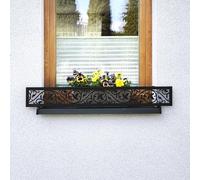 MIHIMO design Support de jardinière pour rebord de fenêtre extérieur - Protection contre les chutes - Grille de fenêtre - Protection pour pot de fleurs - Tous les modèles et tailles Flora - 96 (76 à