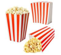 MIHURO Lot de 20 sachets à pop-corn - Petits conteneurs à bonbons - En papier - Seau à pop-corn - Pour décoration de cinéma, collations de fête, bonbons, pop-corn - Sacs cadeaux de Noël