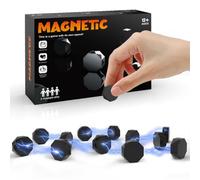 MIHUTU Debout Jeu Aimant Magnetic, Jeu d'échecs magnétique, Jeu de Société Portable avec 24 Pièces Aimantées et Corde, Jeux de Réflexion Amusant et éducatif pour familles (Style Debout)