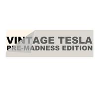 Mihutu - VINTAGE TESLA - PRE-MADNESS EDITION - Autocollant amusant pour vitres ou les peintures de voiture, Environ 24 x 4 cm - autocollant anti-Elon Musk Tesla en film (Inscription en noir)