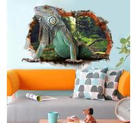 Miico 3D Creative PVC Wall Sticker Accueil Décor peinture murale Art amovible Lizard Wall Decals