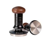 MiiCoffee Tamper à café expresso 58,5 mm, niveau à café pour porte-filtre de 58 mm, profondeur réglable, base ondulée en acier inoxydable