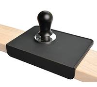 MiiCoffee Tapis de bourrage à expresso, tapis de bourrage de café en silicone noir de qualité alimentaire 20 x 15 cm, station de bourrage de café, accessoire pour expresso (noir)