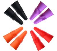 Miicol Bouchons à Vin Lot de 8, Bouchons en Silicone, Bouchons à Champagne Réutilisables, Bouchons pour Bouteilles de Bière, Cadeau pour Amateur de Vin