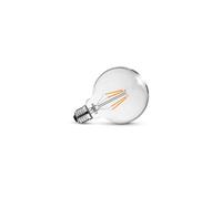 MIIDEX LIGHTING Ampoule Led filament - globe E27 4000K Blanc neutre - G125-8W - Finition claire - gradable - Éclairage, ampoule et luminaire