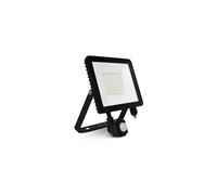 Miidex Lighting Projecteur LED Plat Noir 50W 6000K + Détecteur