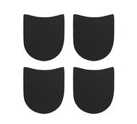 MIIDII Lot de 2 paires de talonnettes de rechange en caoutchouc pour réparation de chaussures, coussinets antidérapants de 4 mm d'épaisseur, noir