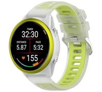 Miimall 20mm Bracelet en TPU Compatible avec Garmin Forerunner 570 42mm, Strap pour Forerunner 245/vivoactive 5/Vivoactive 3/Forerunner 645 Confort, Léger, Design Sportif Changement Rapide, Citron