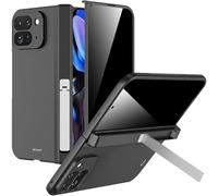 Miimall Anti Espion Coque pour Google Pixel 9 Pro Fold, [Protection de Charnière][Protecteur D'écran] 360° Robuste Antichoc Résistant aux Rayures Renforcée Étui Pixel 9 Pro Fold avec Support, Noir