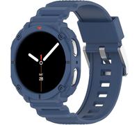 Miimall Bracelet Compatable avec Galaxy Watch 8, Strap Libération Rapide avec Rugged Pro Coque pour Samsung Galaxy Watch 8 44MM, Double Protection Souple et Résistante pour Homme Femme, Bleu