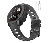 Miimall Bracelet Compatible avec Garmin Instinct 2, 22mm, Bracelets de Remplacement en Silicone pour Garmin Instinct Solar/2S/Esports, Bicolore (Jaune du Soleil Levant et Noir)