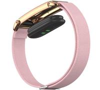 Miimall Bracelet Compatible avec Google Fitbit Air, Coque de Protection Métal, Sangle en Nylon Tissé Élastique Respirant, Léger et Ajustable Installation Facile Sans Outil