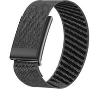 Miimall Bracelet Compatible avec Whoop 5.0, Strap pour MG & Life Band, Tissage en Nylon Ultra Doux Bracelet de Rechange Sport Coque Intégré pour Whoop 5.0 Respirant et Réglable, Noir-Gris