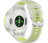 Miimall Bracelet de rechange réglable en TPU pour Garmin Forerunner 570 42 mm/55/165 Music, 20 mm, souple Jelly pour Vivoactive 6/5/3, Approach S12/S42/S44/S50 pour femme, vert