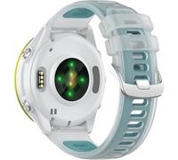 Miimall Bracelet de sport pour Garmin Forerunner 970/570 47 mm/255/265, Quickfit, 22 mm, sans espace coloré, en TPU souple réglable pour Venu 2/3, Vivoactive 4 pour homme et femme, bleu