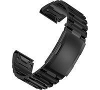 Miimall Bracelet en métal de 26 mm compatible avec Garmin Instinct 2X, Fenix 7X/Fenix 7X Pro/Descent Mk1/Tactix 7, bracelet de rechange réglable à dégagement rapide pour montre Garmin.