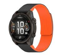 Miimall Bracelet en silicone de 22 mm pour Garmin Fenix 8 47 mm/7/6/5, libération rapide, bracelet robuste rayé pour homme et femme, bracelet robuste rayé pour Fenix E 47 mm, Forerunner 970/965