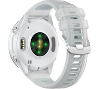 Miimall Bracelet en TPU pour Garmin Forerunner 570 42 mm/55/645, 20 mm, étanche, sans espace, bracelet de rechange réglable pour Vivoactive 6/5/3 Music, Approach S12/S50, Vivomove 3 pour femme, blanc