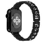 Miimall Bracelet Femme Bling pour Montre Lily 2 Bande, Élégant Réglable Fine en Alliage Métallique Bracelet pour Garmin Lily 2/Classic/Active 14 mm, Strap en diamant Sparkle Femmes, Noir