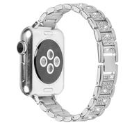 Miimall Bracelet Femme Bling pour Montre Lily 2 Bande, Élégant Réglable Fine en Alliage Métallique Bracelet pour Garmin Lily 2/Classic/Active 14 mm, Strap en diamant Sparkle Femmes, Argent