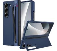 Miimall Case pour Samsung Galaxy Z Fold 6 avec Stylet, [Porte-S Pen][Protecteur d'Écran][Béquille], Solide Antichoc Anti-Rayures Ultra-Fine Renforcée Coque Galaxy Z Fold 6 (Bleu)