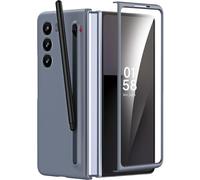 Miimall Case pour Samsung Galaxy Z Fold 7 avec Stylet, [Porte-S Pen][Protection Écran HD], Rigide Résistant aux Rayures Anti-Empreintes Digitales Renforcée Coque Antichoc Samsung Fold 7 (Gris Foncé)