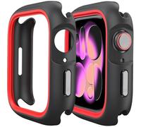 Miimall Coque Compatible avec Apple Watch Series 11 42mm, Soft TPU Rigide PC Protection Ecran pour Montre iWatch 11, Shock Resistant Etui Anti-Chute Résistante aux Rayures pour Apple Watch 11, Rouge