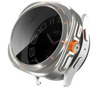 Miimall Coque Compatible avec Galaxy Watch 6 40mm avec Anti-Espion Protecteur d'écran en 9H Verre Trempé, Dur PC [Anti-Rayures] Case [Anti-Spy] Privacy Housse pour Samsung Watch 6, Couleur Étoilée