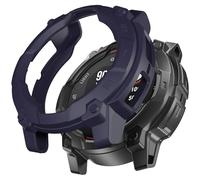 Miimall Coque Compatible avec Garmin Instinct 3 Solar, Protection en TPU Accessoire de Remplacement pour Montre Instinct 3 Solar 45MM, Étui Antichoc et Incassable pour Garmin Montre, Bleu Profond