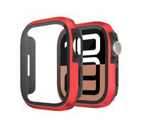 Miimall Coque en alliage d'aluminium avec protecteur d'écran pour Apple Watch Series 10, verre trempé dureté 9H+cadre en métal pour Apple Watch 10, coque de protection complète pour iWatch Series 10