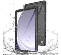 Miimall Coque Étanche pour Samsung Galaxy Tab A9 Plus/A9+ 11''2023, Protection Intégrée de L'écran, Double Protection Renforcée Contre Les Chocs et la Poussière, Coque Étanche pour Tab A9 Plus (Noir)