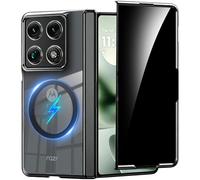 Miimall Coque pliable pour Motorola Razr avec protection d'écran de confidentialité, compatible avec MagSafe, protection de charnière, anti-espion, magnétique, fine, résistante aux chocs, à la