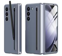 Miimall Coque pour Coque Z Fold 5 Samsung avec Stylet + Protection d'écran Avant + Fente Automatique à Ressort pour Stylo, Étui de Protection Ultra-Fin pour Samsung Galaxy Z Fold 5 (Gris Foncé)