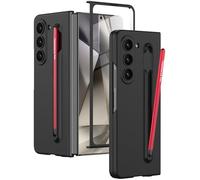 Miimall Coque pour Samsung Galaxy z Fold 6 avec Stylet, Coque Antichoc avec Emplacement pour Stylo et Protecteur d'écran HD, Coque PC Rigide et Ultra-Mince pour Samsung Galaxy z Fold 6 (Noir)