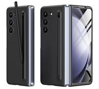 Miimall Coque pour Samsung Galaxy Z Fold 6 - Mince, Résistante aux Chocs avec Stylet, Protection de L'écran et Fente pour Stylo à Ressort Automatique (Noir)