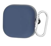 Miimall Étui Protecteur Compatible avec Samsung Galaxy Buds 4, Coque Silicone Liquide Souple Anti-Perte Antichoc Case Galaxy Buds 4, Protection intégrale, étanche, Anti-Chocs Militaire, Bleu Denim
