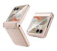 Miimall Pochette pour Motorola Razr 60, [Protection d'Écran Externe][Cache-Charnière] Rigide Résistant aux Rayures Antidérapant Anti-Trace Élégant Fine Coque Ultra Fine Motorola Razr 2025, Or