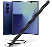 Miimall Stylet pour Samsung Galaxy Z Fold 7 6 5, Prise en Charge des Écrans Interne et Externe, Pointe en Silicone Flexible&Corps de Stylo en Métal, S Pen Replacement pour Samsung Z Fold7, Noir