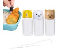 Miini Petits contenants à sauce - Bouteille de ketchup | Distributeur de sauce à presser | Boîte à déjeuner pour condiments | Bouteilles compressibles portables pour vinaigrette pour camping, cuisine